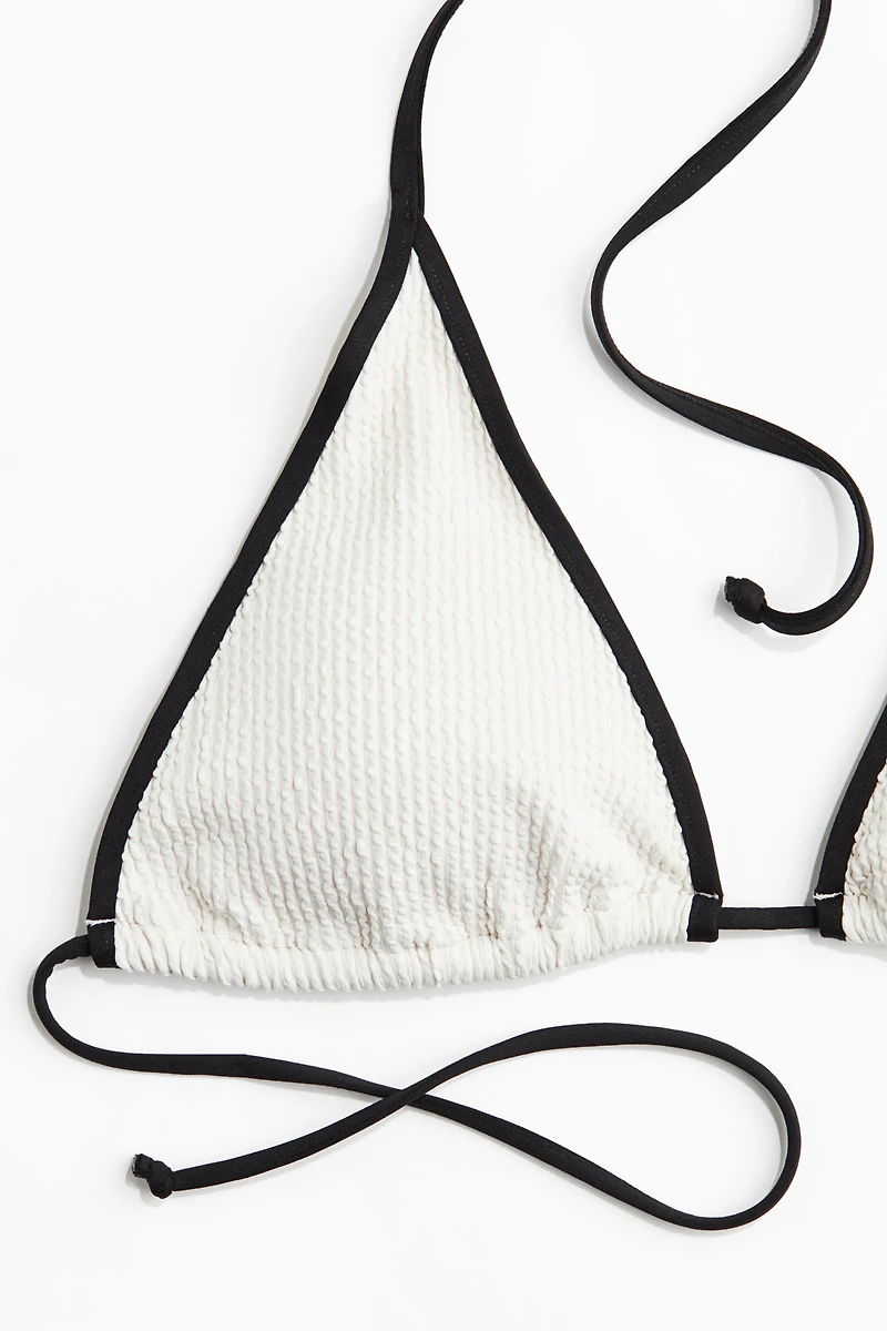 Haut de maillot triangulaire coussiné