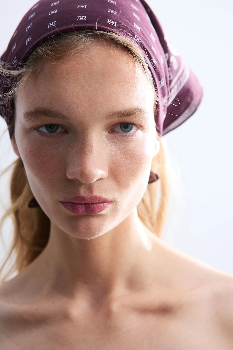 Patterned Cotton Scarf