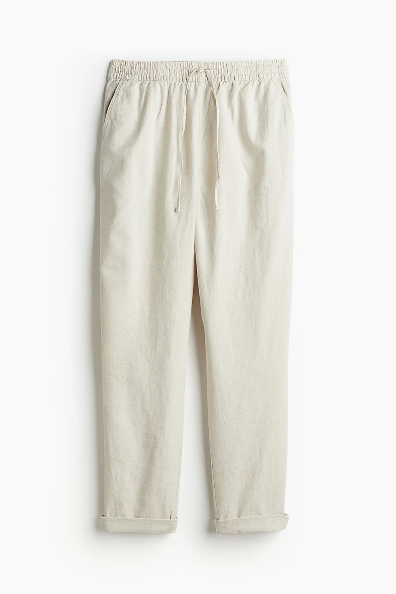 Pantalon de jogging en lin mélangé