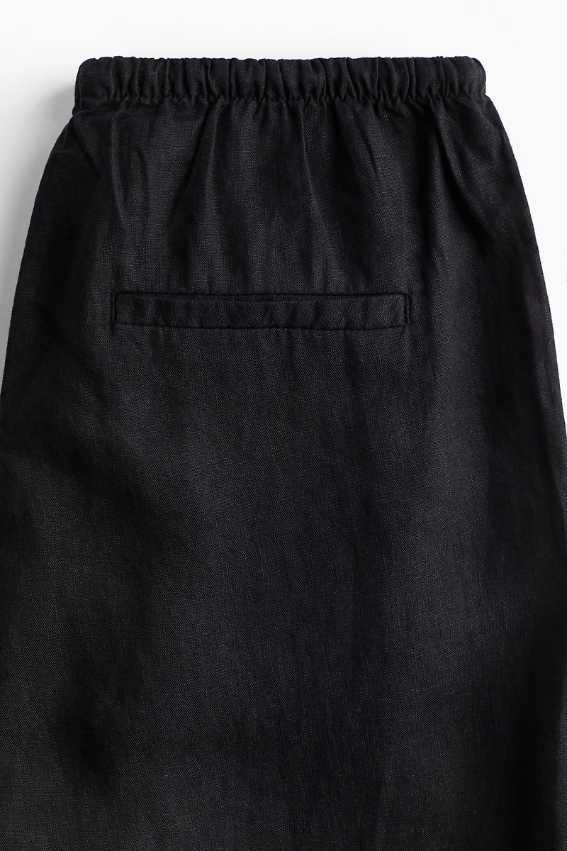 Linen Drawstring Pants