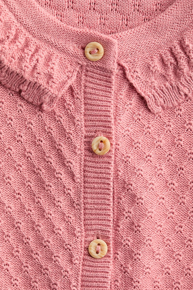 Textured-Knit Cotton Jumpsuit