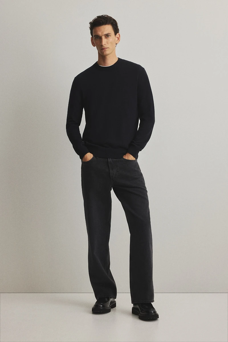 Regular-Fit Merino Wool Sweater