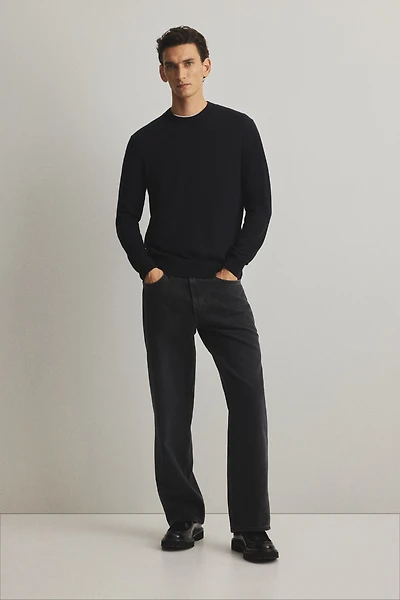 Regular-Fit Merino Wool Sweater