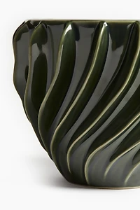 Grand cache-pot en grès cérame