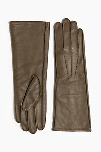 Long Leather Gloves