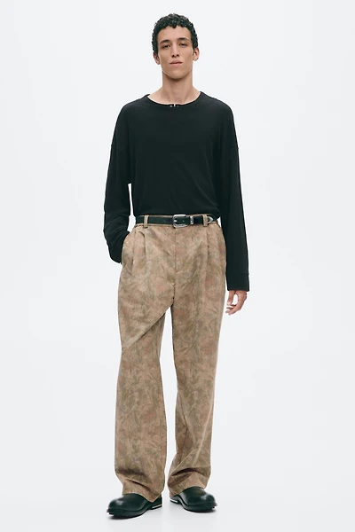 Relaxed-Fit Long-Sleeved Cotton T-Shirt