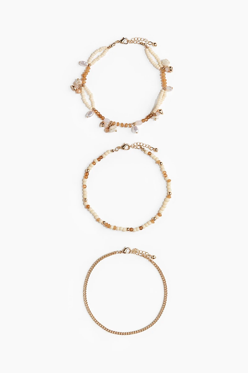 3-Pack Anklets