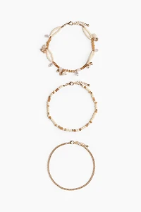3-Pack Anklets