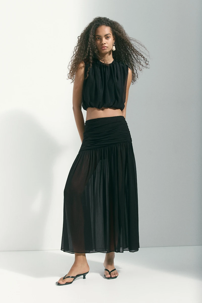 Sheer Maxi Skirt
