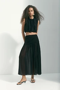 Sheer Maxi Skirt