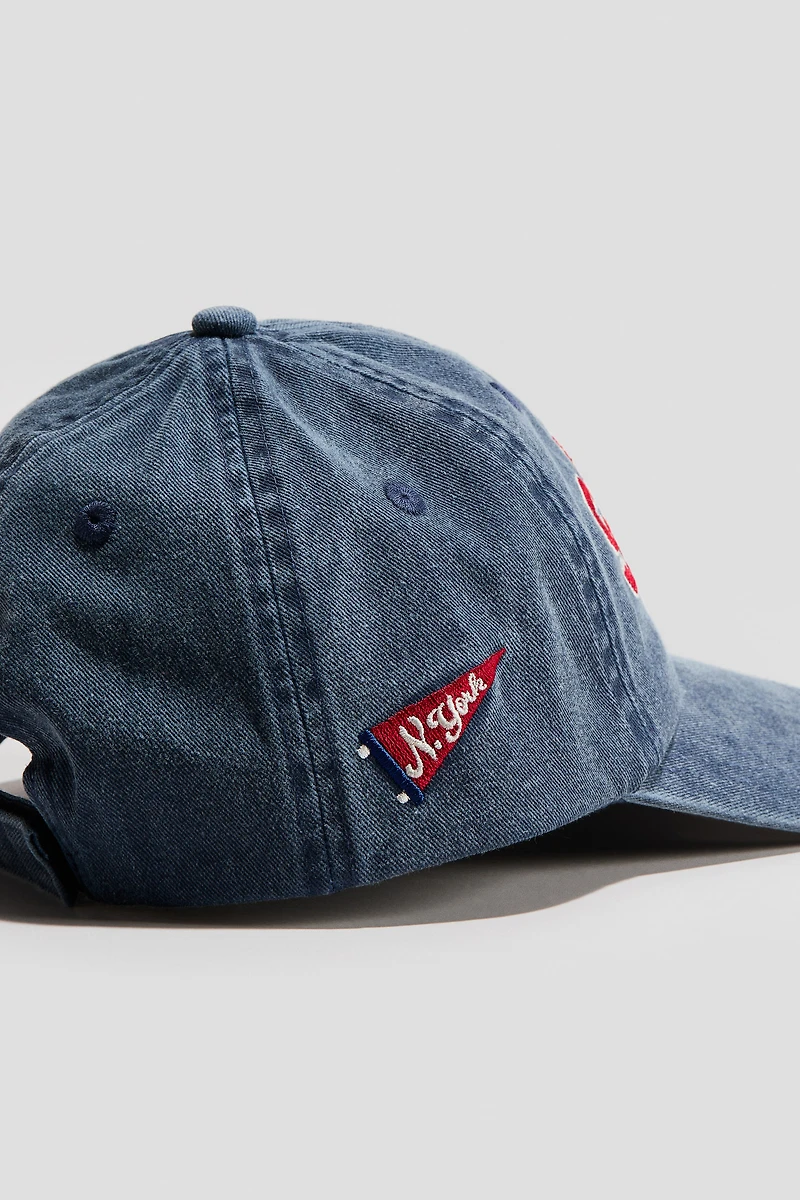 Casquette en coton avec motifs