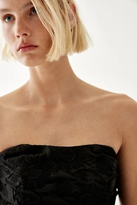 Embossed Mini Dress