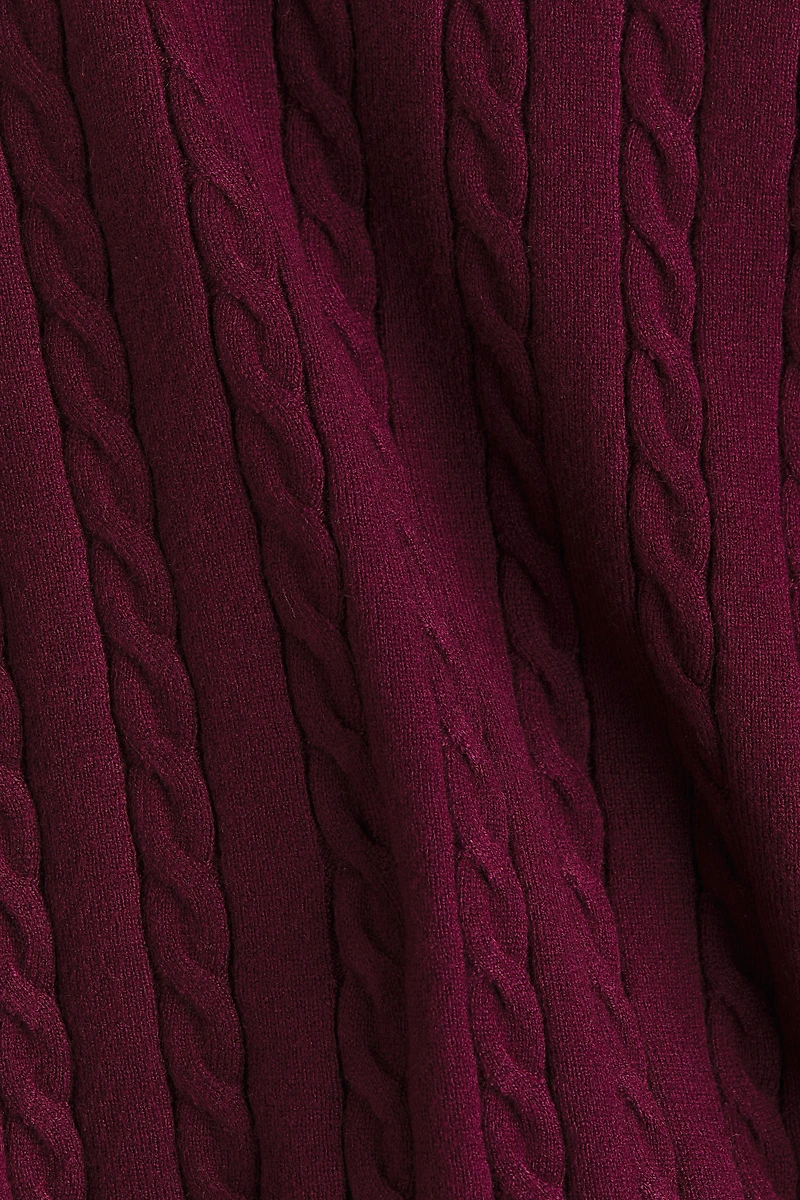 Short Cable-Knit Top