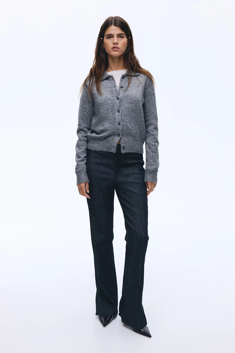 Jean évasé taille haute