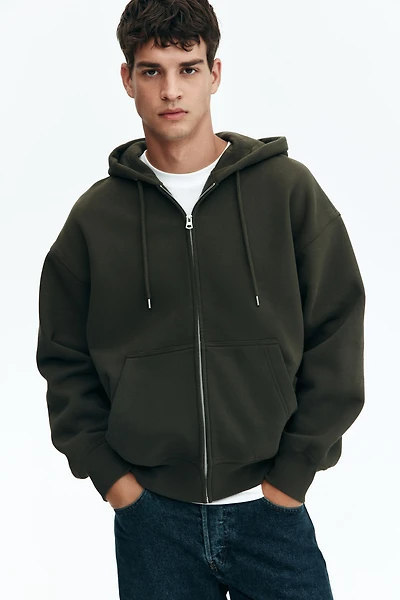 Oversized-Fit Hooded Jacket