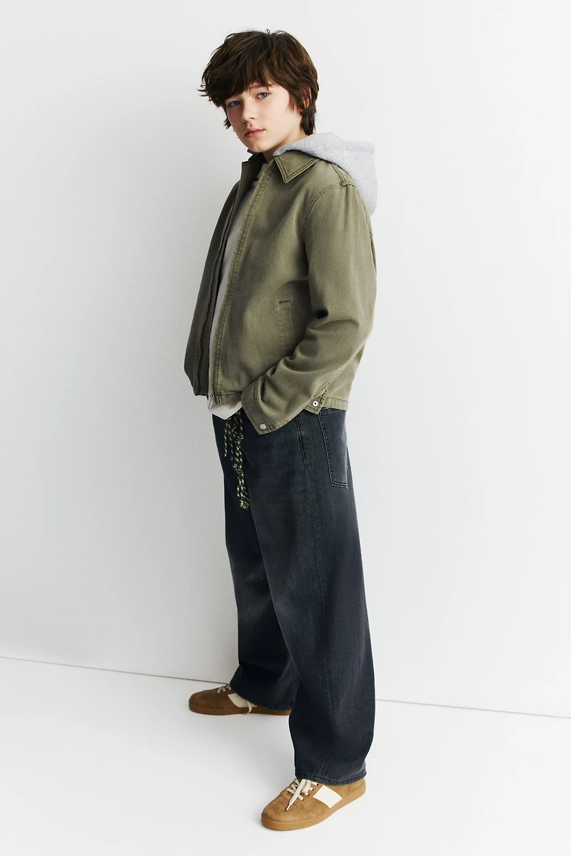 Hooded Twill Shacket