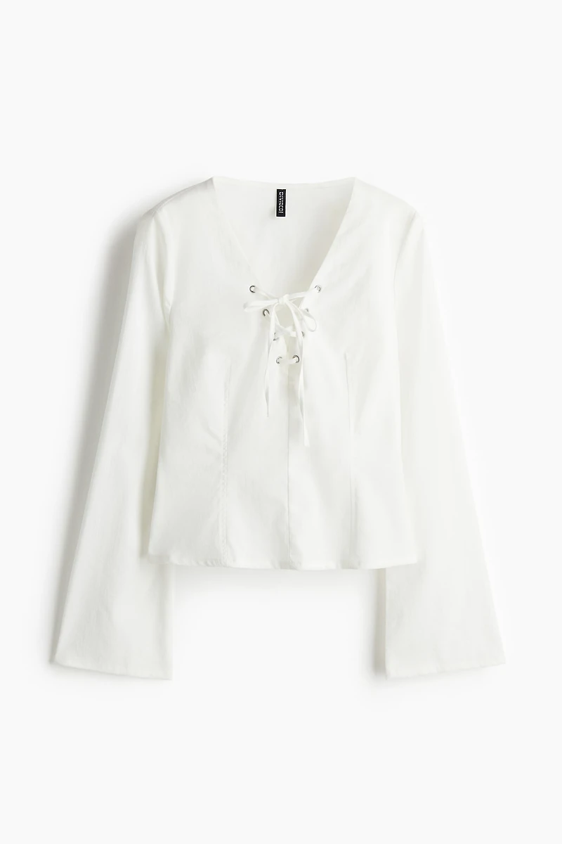 Laced-Detail Top