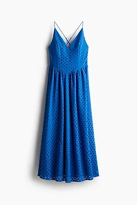 Eyelet-Embroidered Strappy Dress