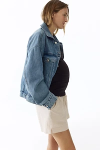 Short MAMA en lin mélangé