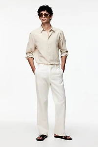 Regular Fit Linen-Blend Shirt