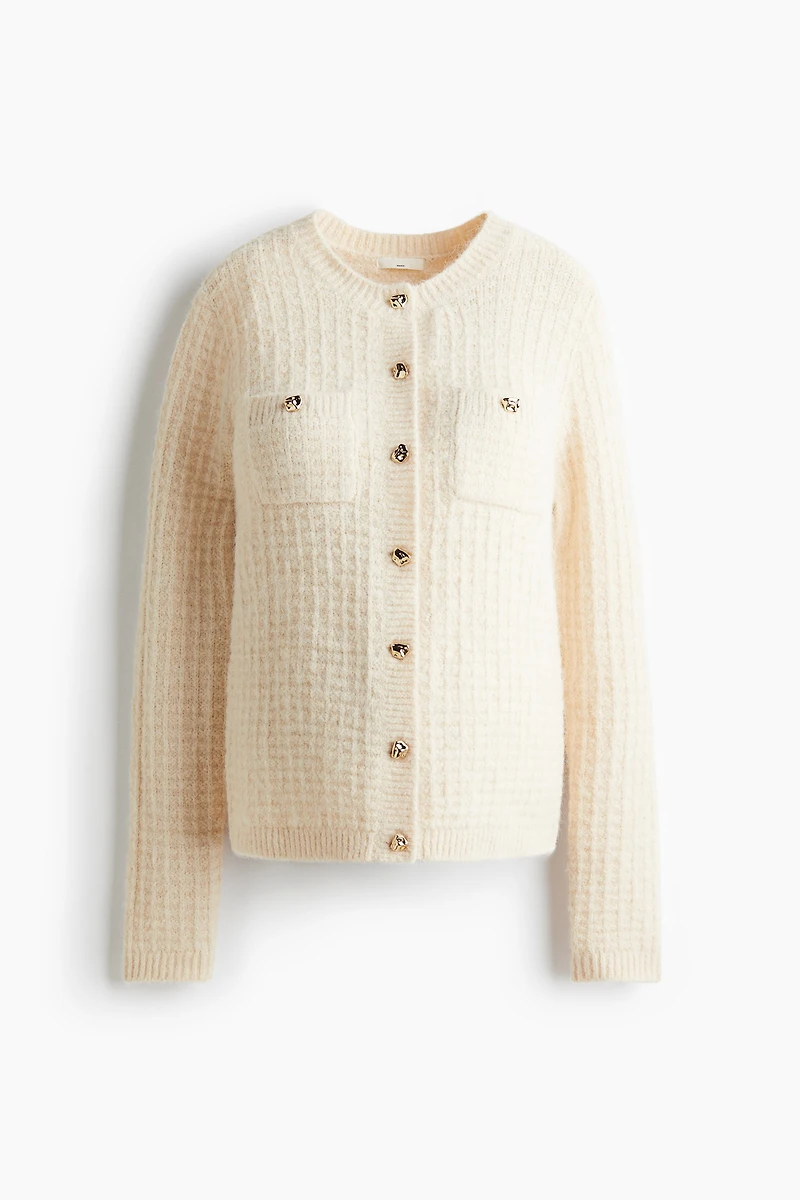 MAMA Structured-Knit Cardigan