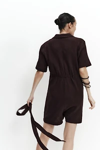 MAMA Combi-short en mousseline de coton