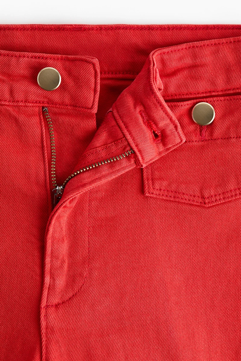 Wide High Waist Ankle Jeans