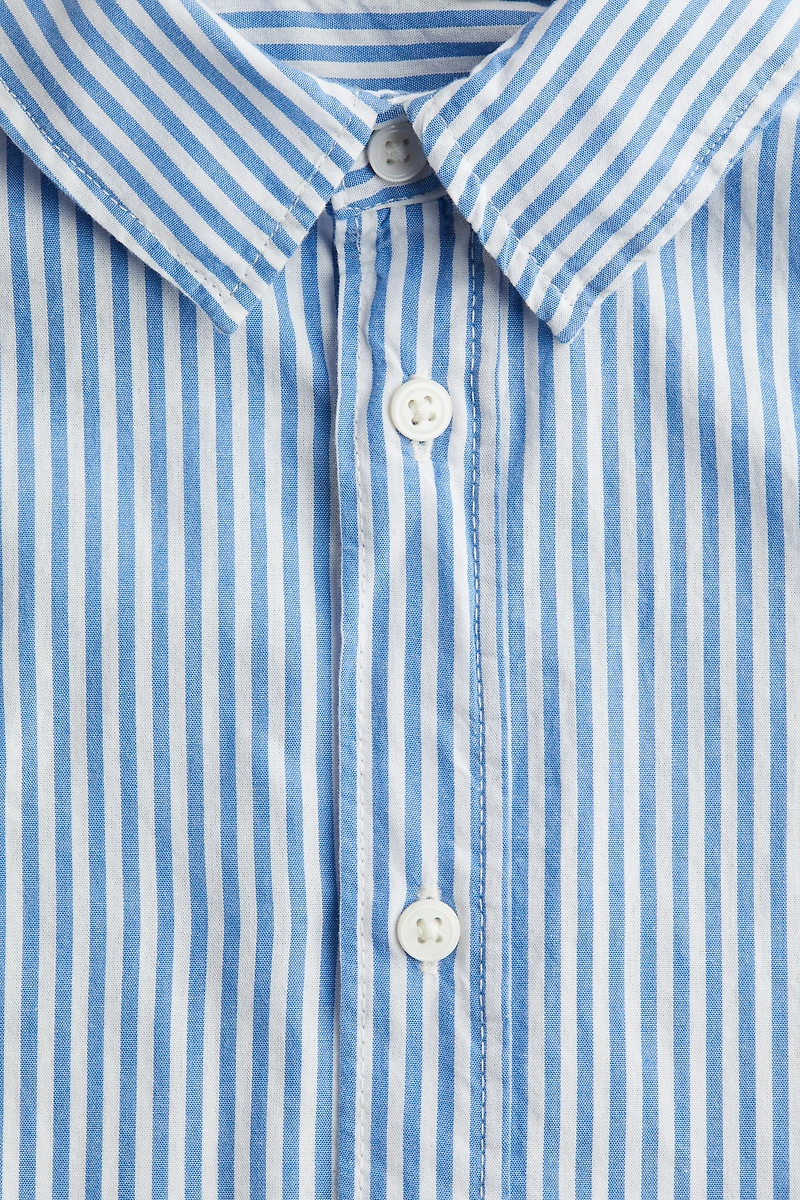 Short-Sleeved Cotton Shirt