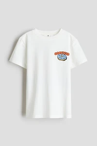 T-shirt en coton avec motif imprimé