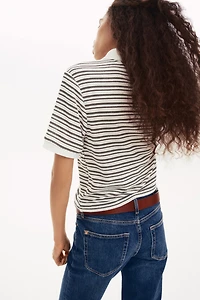 Polo en fin tricot