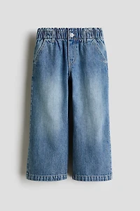 Wide Leg Paper-bag Jeans