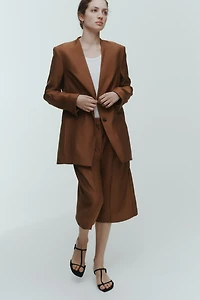 Lapelless Blazer