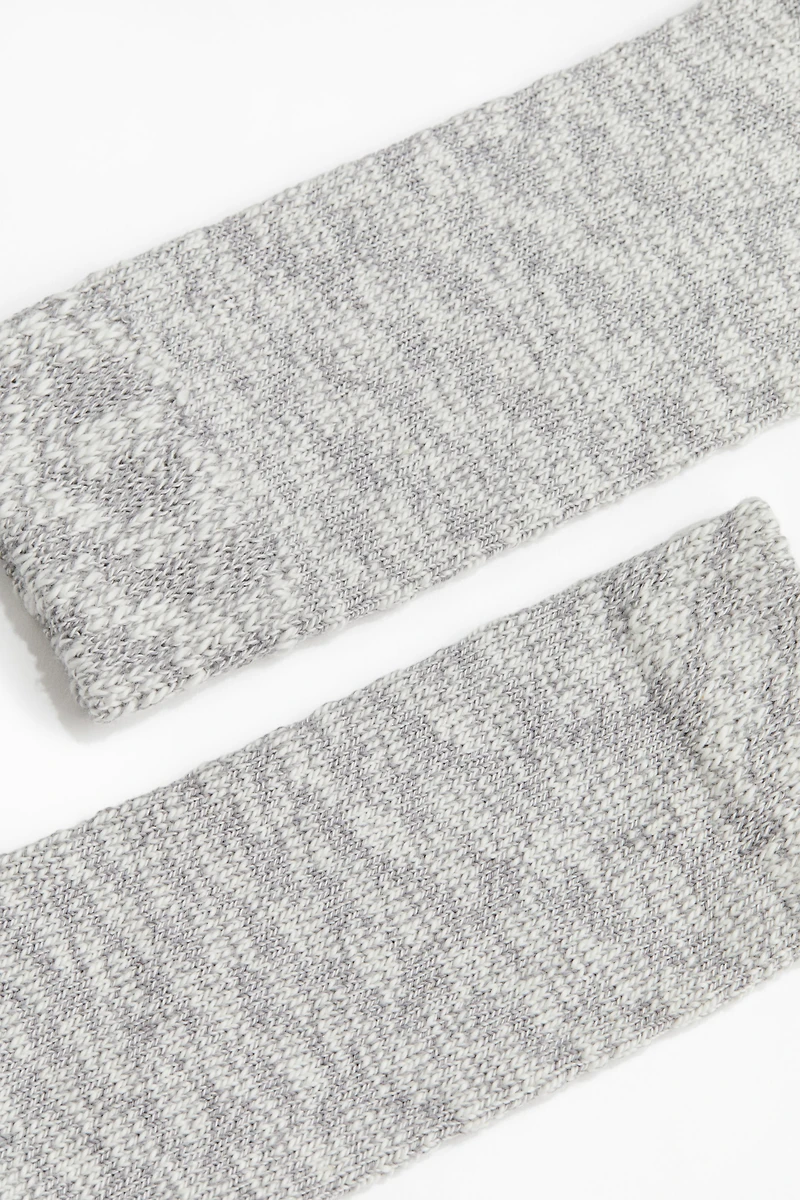 Rib-Knit Socks