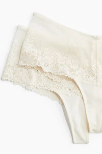 Lot de 2 strings Hipster en dentelle