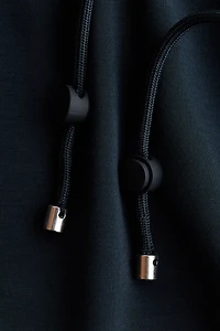 Drawstring-Detail Sweatshirt Jacket