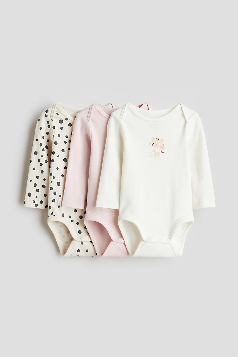 3-pack Printed Jersey Bodysuits