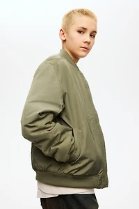 Padded bomber jacket