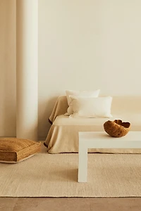 Housse de coussin en lin mélangé