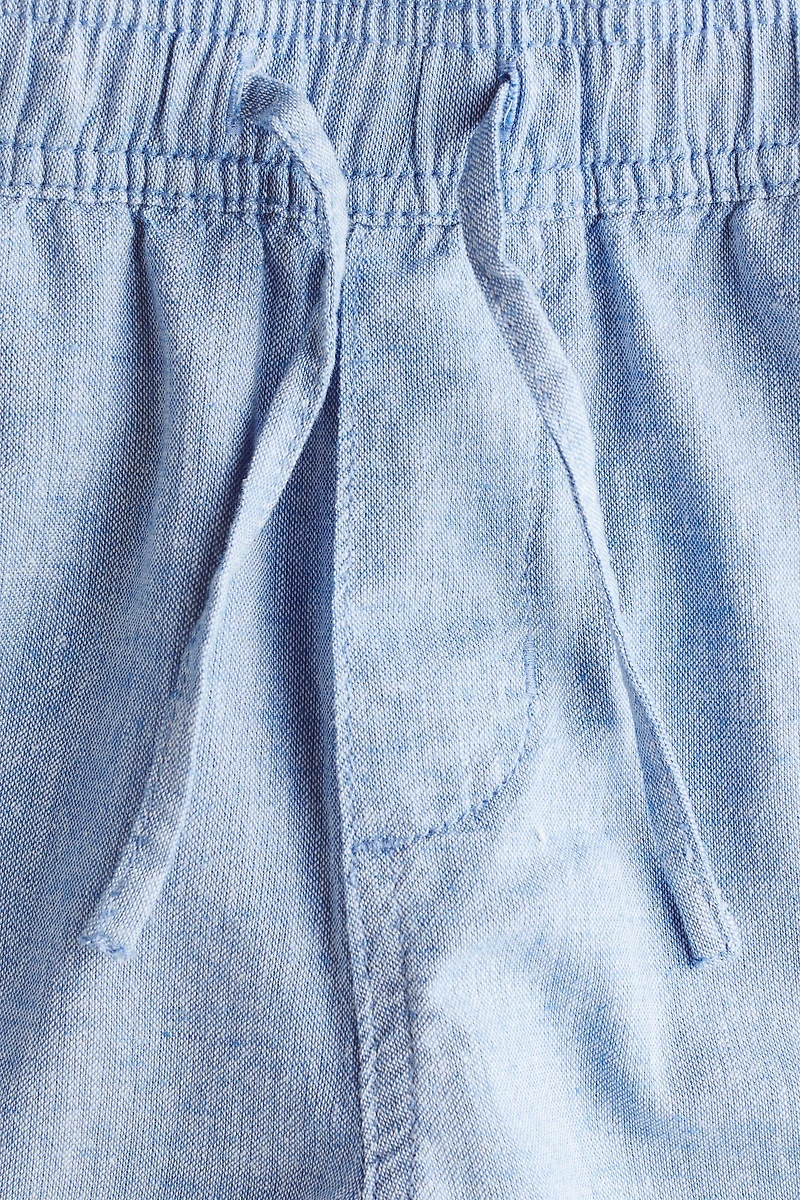Linen-Blend Shorts
