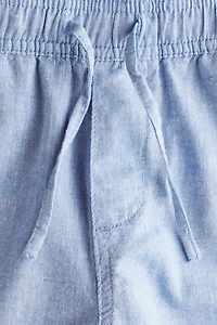 Linen-Blend Shorts