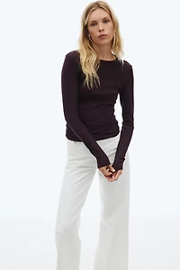 Long-sleeved Jersey Top