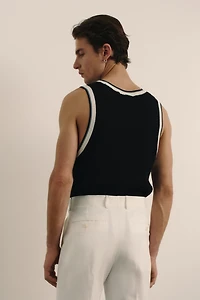 Slim Fit Ribbed vest top