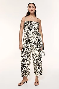 Tie-Belt Jumpsuit