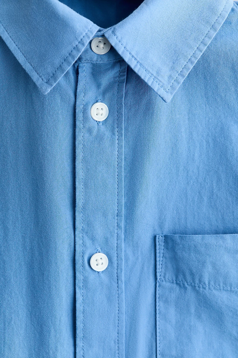 Short-Sleeved Cotton Shirt