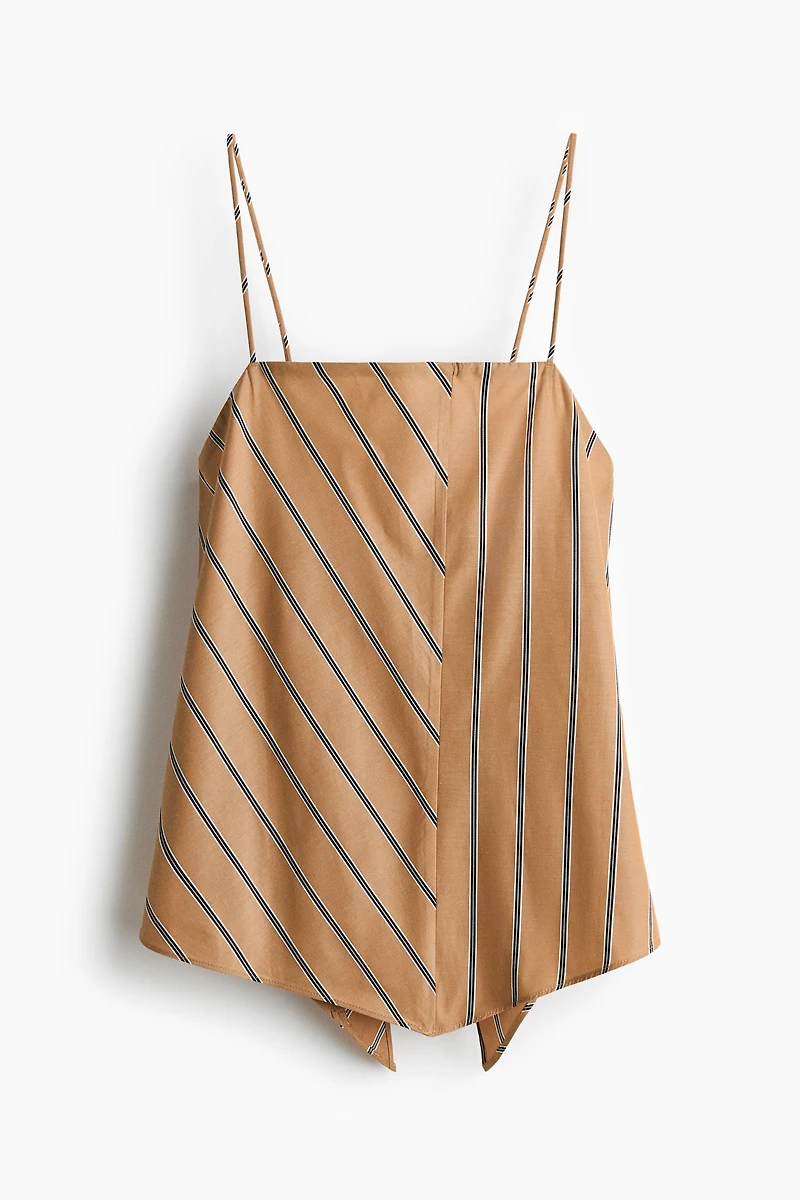Haut asymétrique à bretelles fines