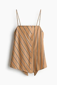 Haut asymétrique à bretelles fines