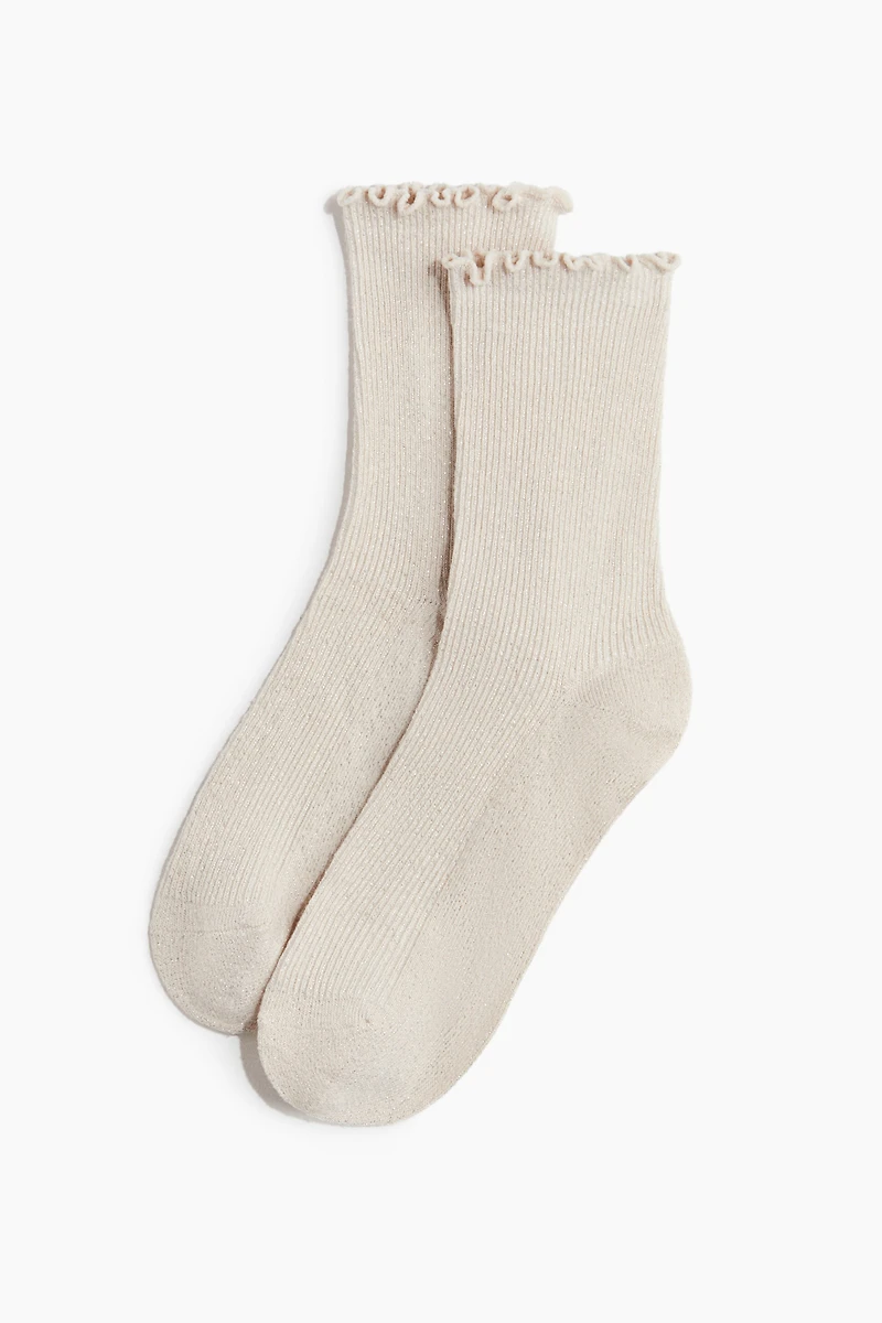 Lot de 3 paires chaussettes avec détail surjeté