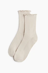 Lot de 3 paires chaussettes avec détail surjeté
