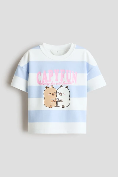 T-Shirt with Printed Motif