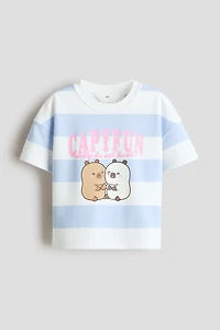 T-Shirt with Printed Motif